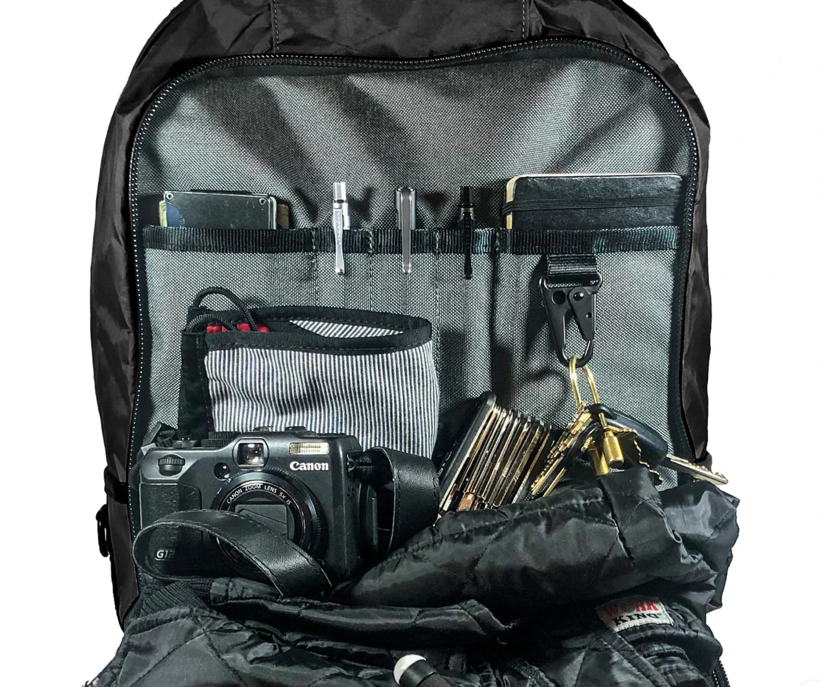 Bucktown Backpack / Black TexWax™ Canvas - Image 8