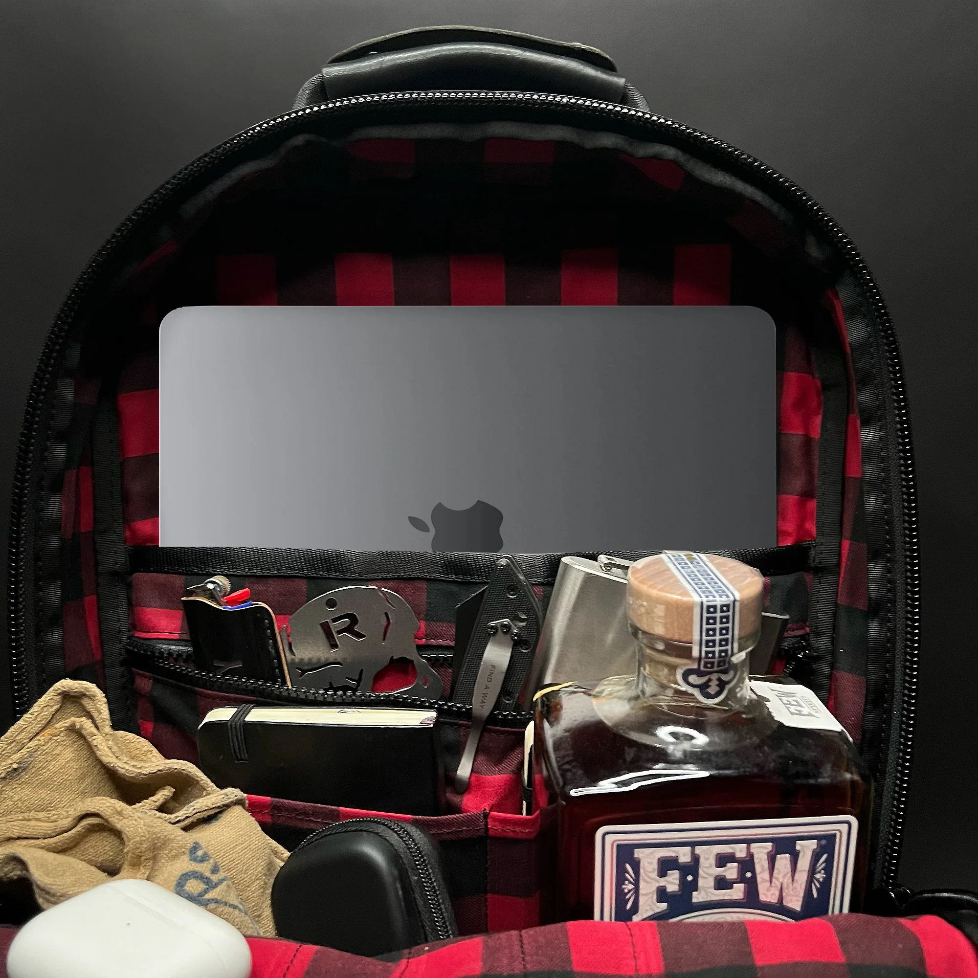 Bucktown Full Horween Essex Rookery Leather Bundle x TexWax™ Buffalo Plaid Wax Canvas - Image 2