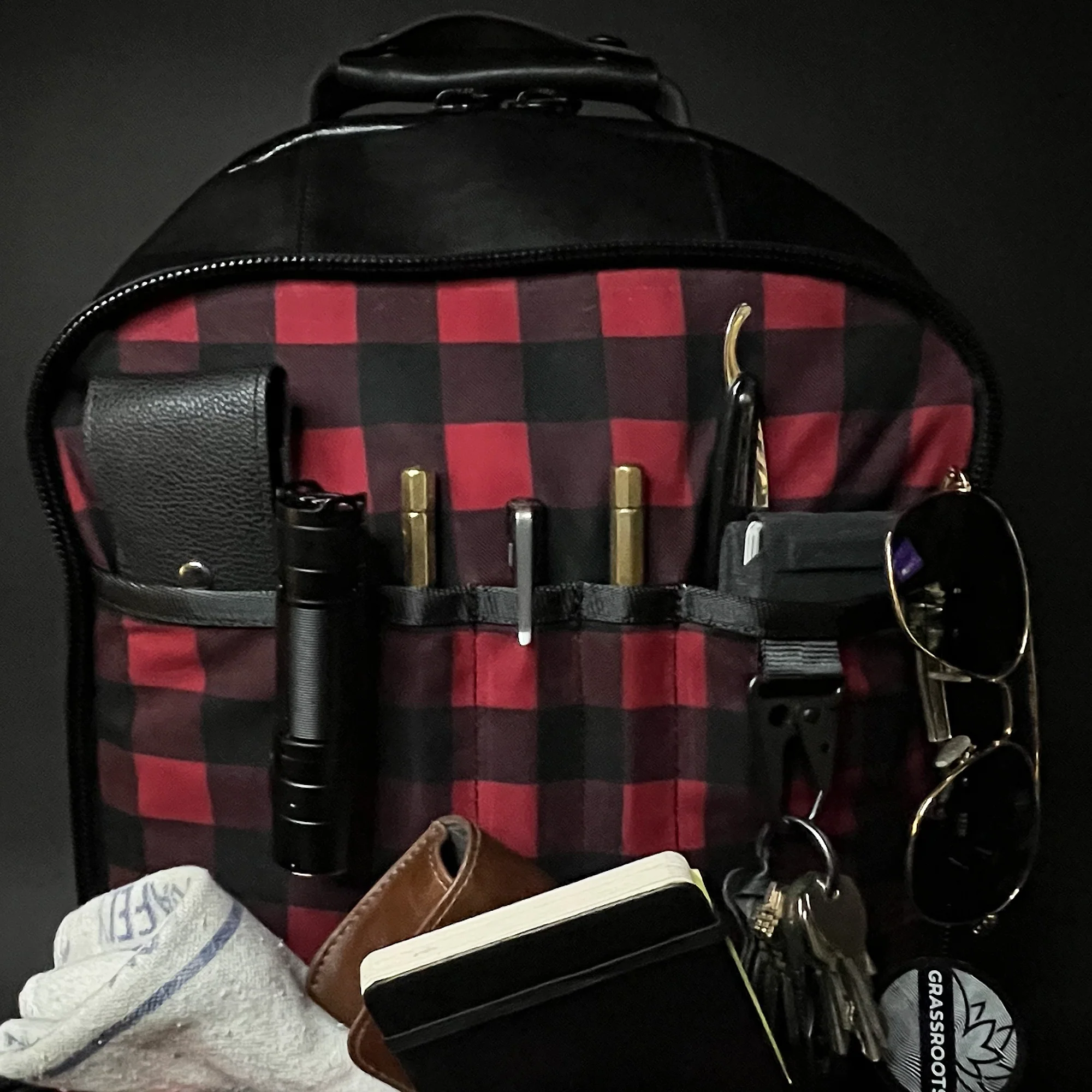 Bucktown Full Horween Essex Rookery Leather Bundle x TexWax™ Buffalo Plaid Wax Canvas - Image 5