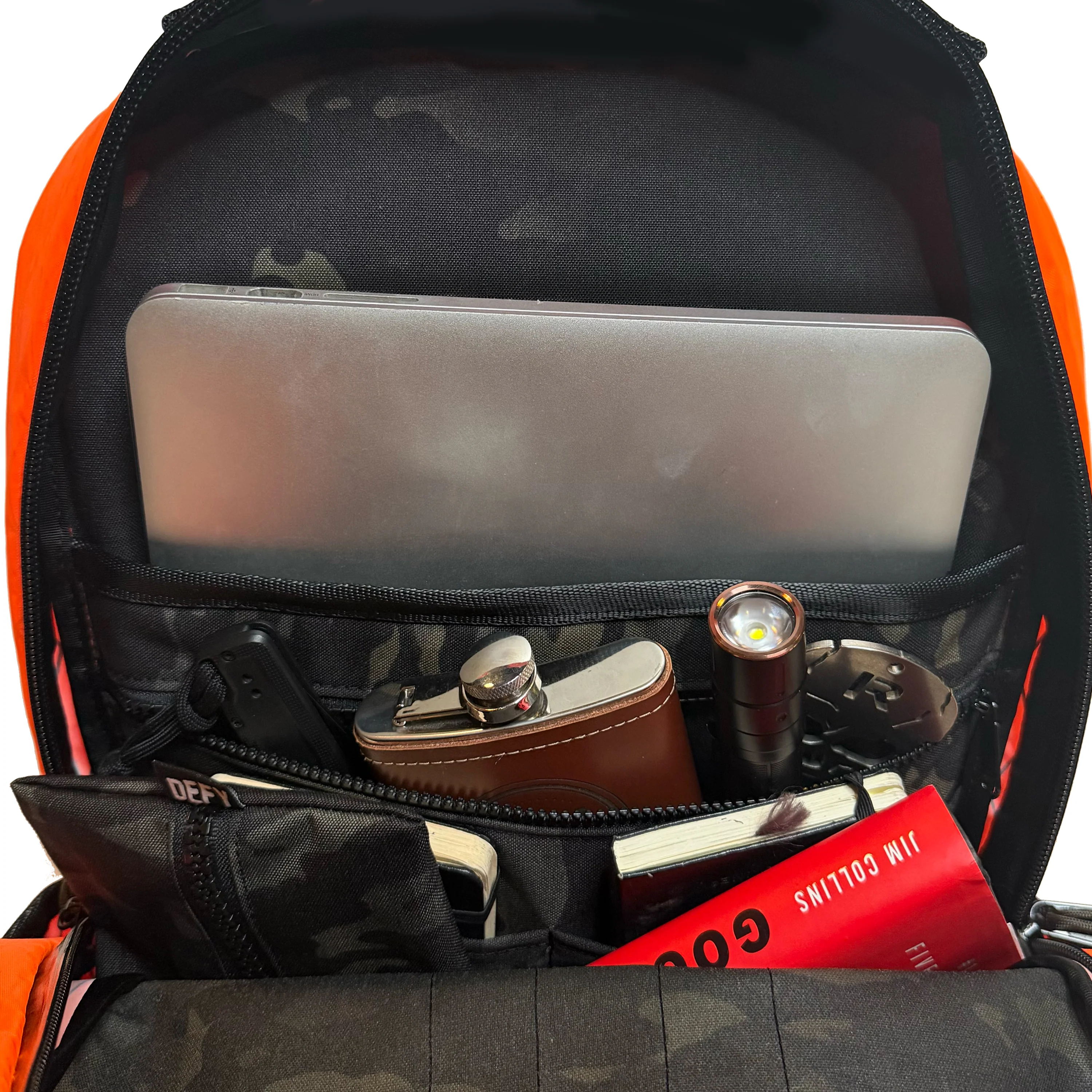 SHIPS IN 8-10 WEEKS / Bucktown / Blaze 'Fire' Orange X-Pac™ Exterior x Rogue Camo CORDURA® Interior - Image 3