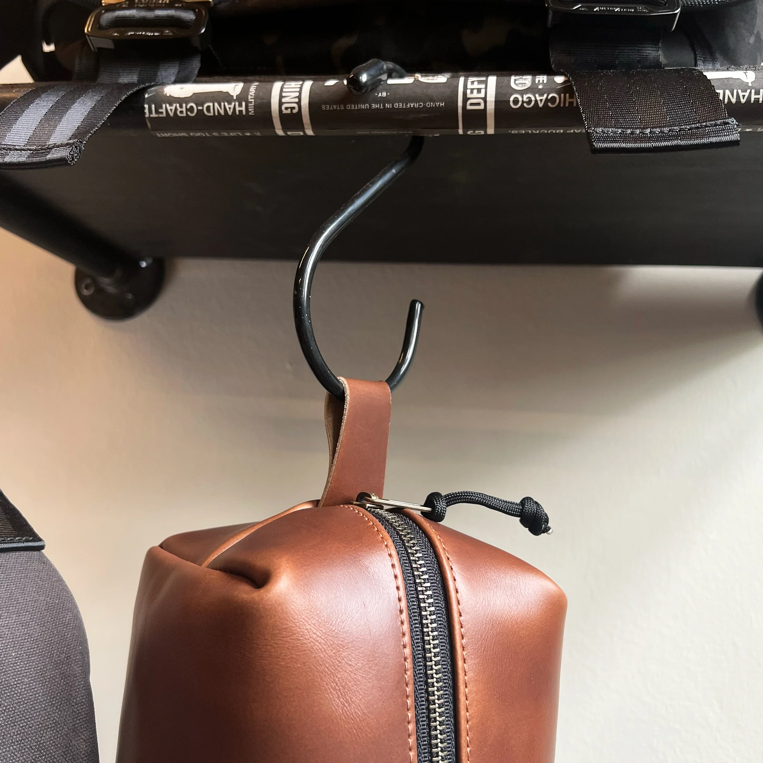 Dopp Kit / Horween Whiskey Cavalier Leather x TexWax™ Autumn Plaid Wax Canvas / Ships in 6-10 Weeks - Image 11