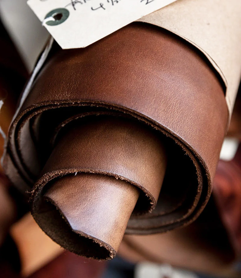 Dopp Kit / Horween Whiskey Cavalier Leather x TexWax™ Autumn Plaid Wax Canvas / Ships in 6-10 Weeks - Image 4