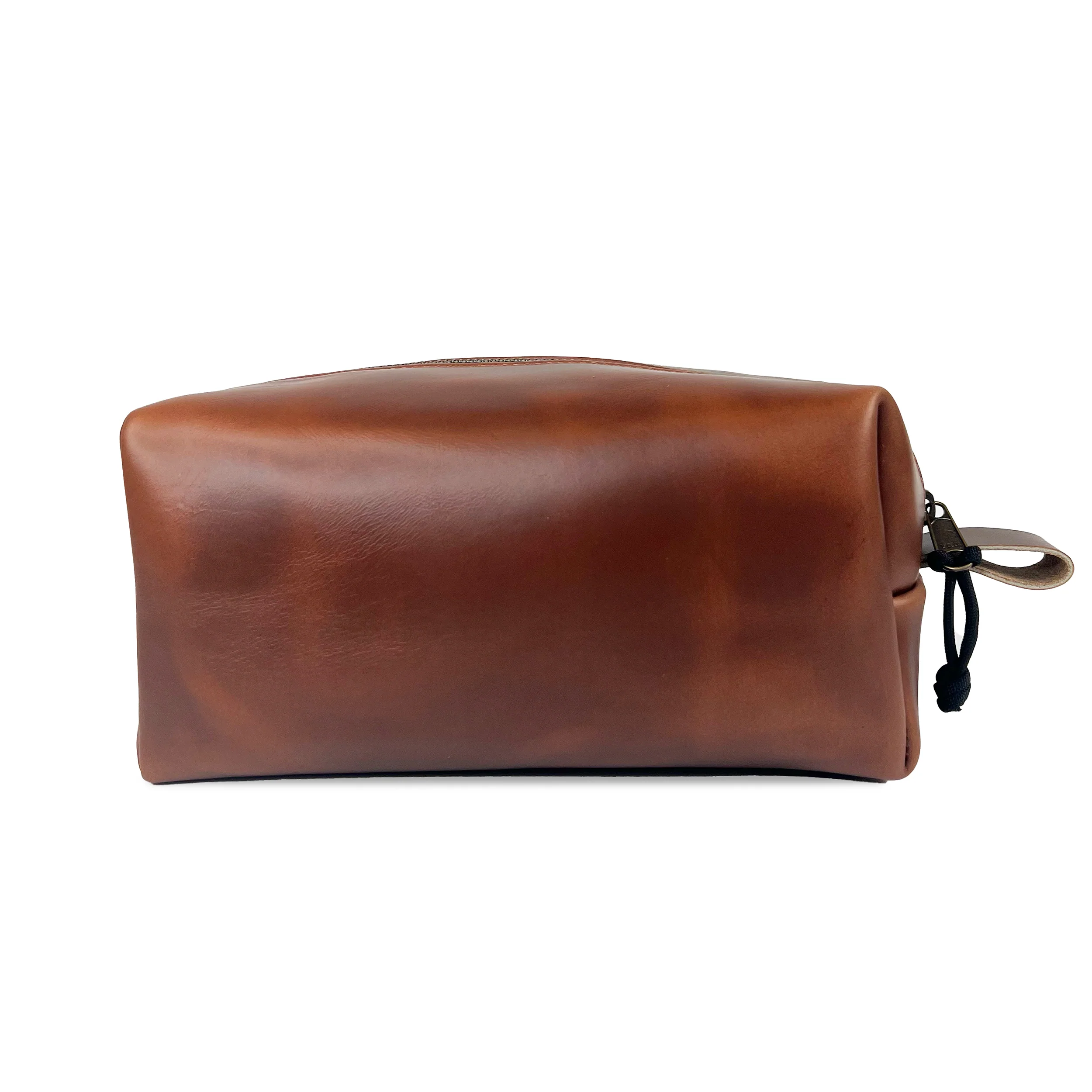 Dopp Kit / Horween Whiskey Cavalier Leather x TexWax™ Autumn Plaid Wax Canvas / Ships in 6-10 Weeks - Image 5