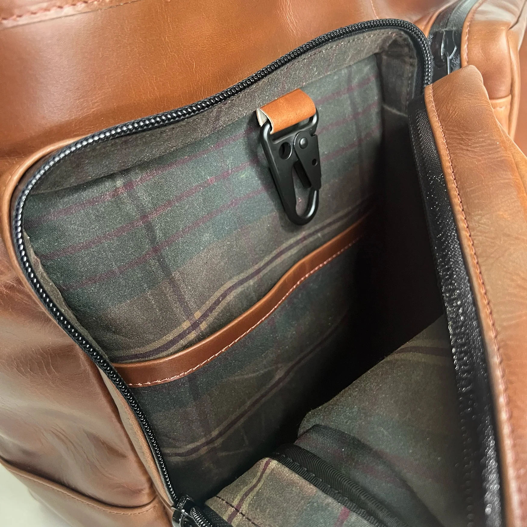 Epic 48 Hour Bundle / Horween Cavalier Whiskey Leather x TexWax™ Autumn Plaid Wax Canvas / Ships in 6-10 Weeks - Image 11