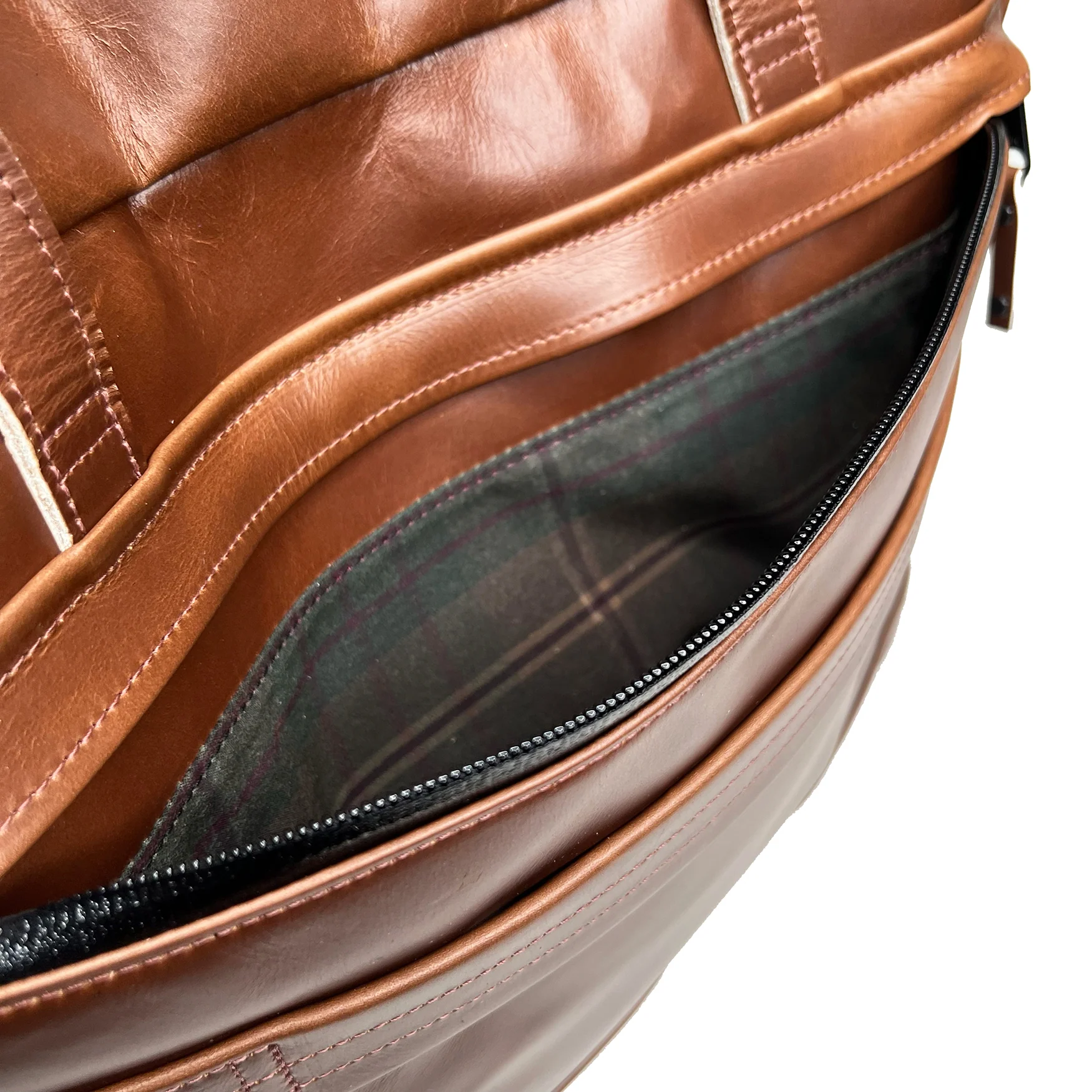 Epic 48 Hour Bundle / Horween Cavalier Whiskey Leather x TexWax™ Autumn Plaid Wax Canvas / Ships in 6-10 Weeks - Image 13