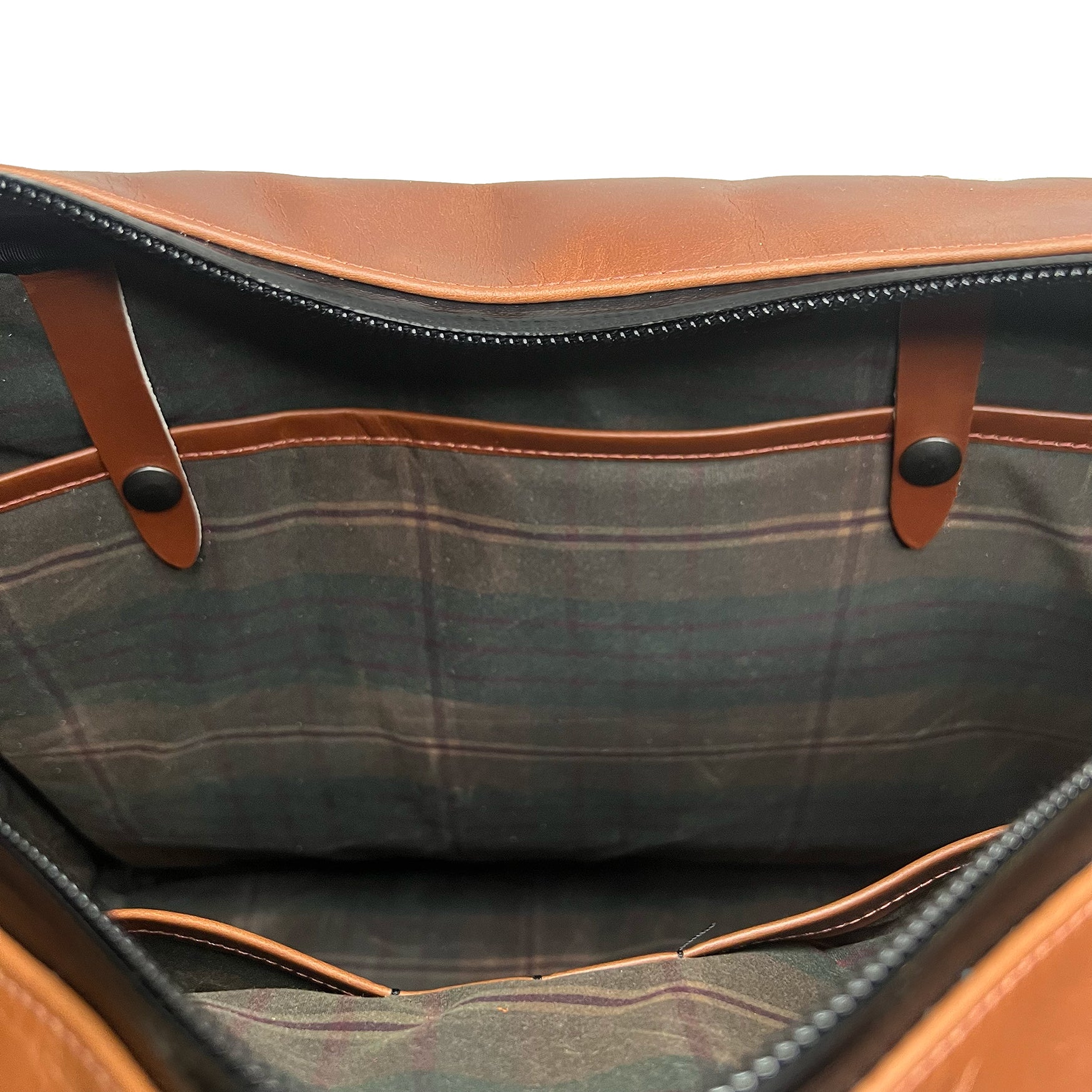 Epic 48 Hour Bundle / Horween Cavalier Whiskey Leather x TexWax™ Autumn Plaid Wax Canvas / Ships in 6-10 Weeks - Image 7