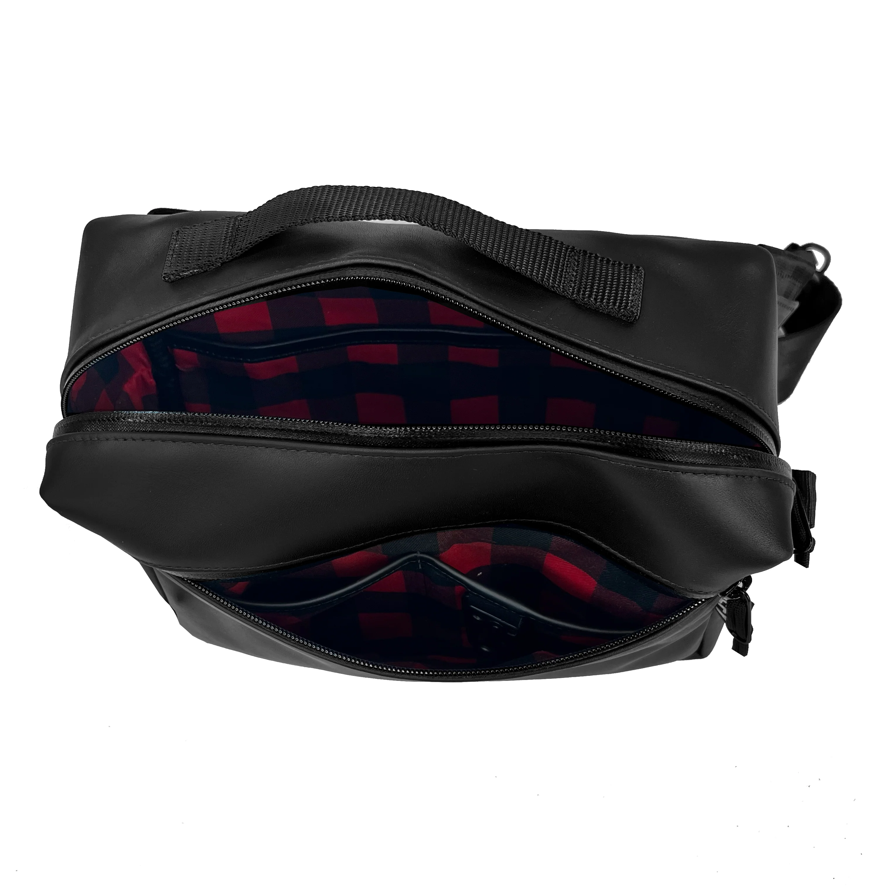 Insidious Jr. Sling / Horween Essex Rookery Leather x TexWax™ Buffalo Plaid Wax Canvas Bundle - Image 2