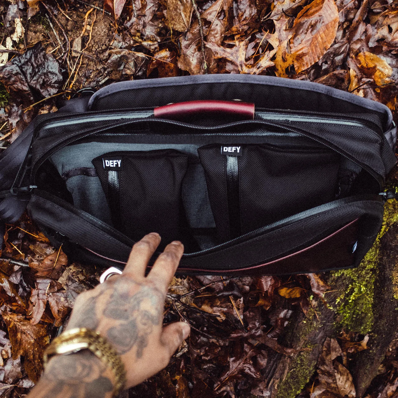 Insidious Sling / Ballistic Nylon + Horween Oxblood Chromexel® Leather / Ships in 4-5 Weeks - Image 19