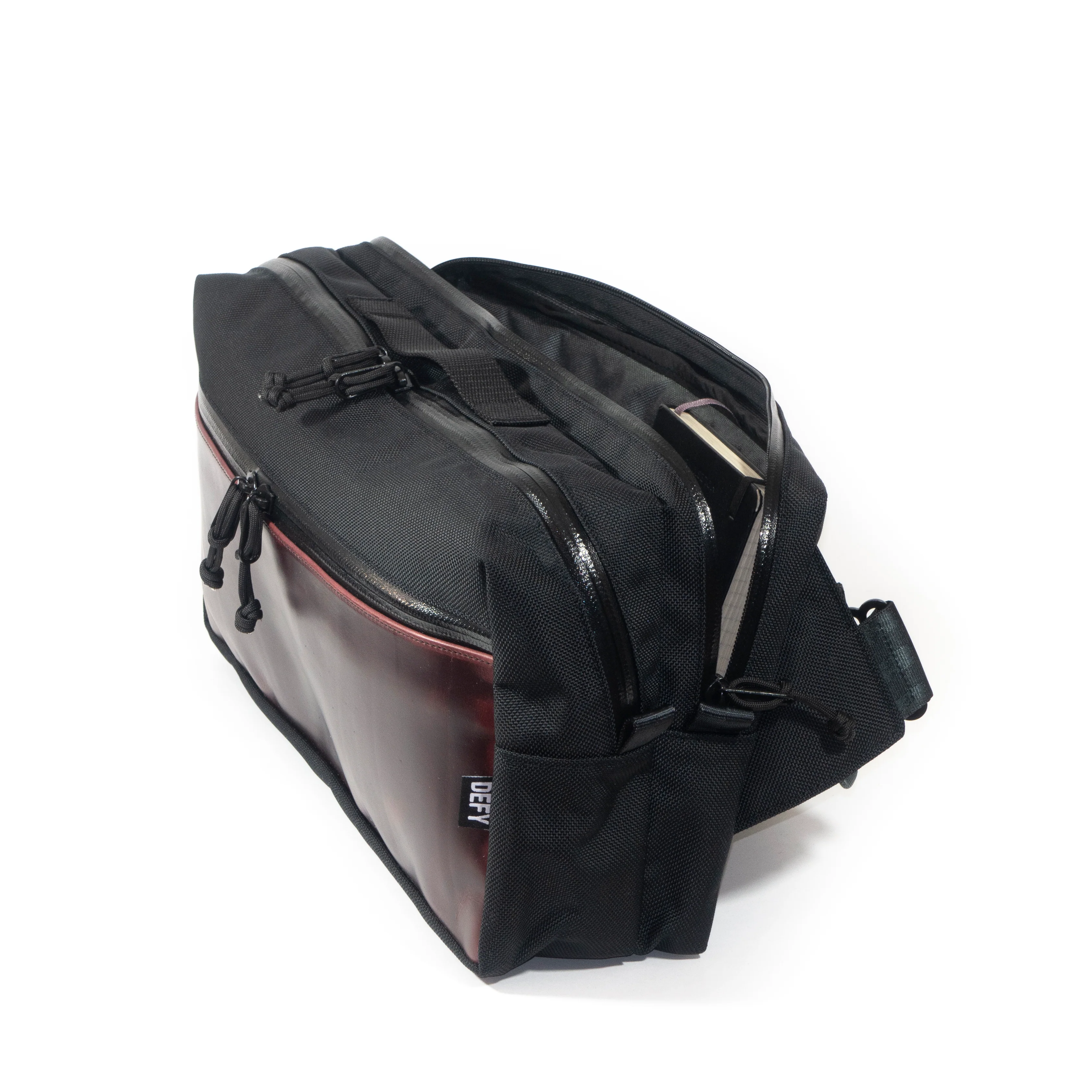 Insidious Sling / Ballistic Nylon + Horween Oxblood Chromexel® Leather / Ships in 4-5 Weeks - Image 3