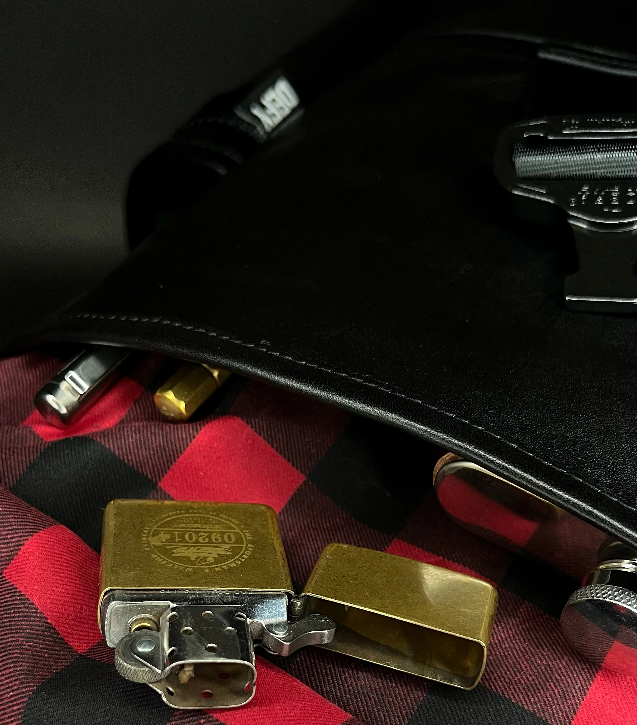 Menace Backpack 2.0 / Full Horween Essex Rookery Leather x TexWax™ Buffalo Plaid Wax Canvas Bundle / Ships in 4-6 Weeks - Image 11
