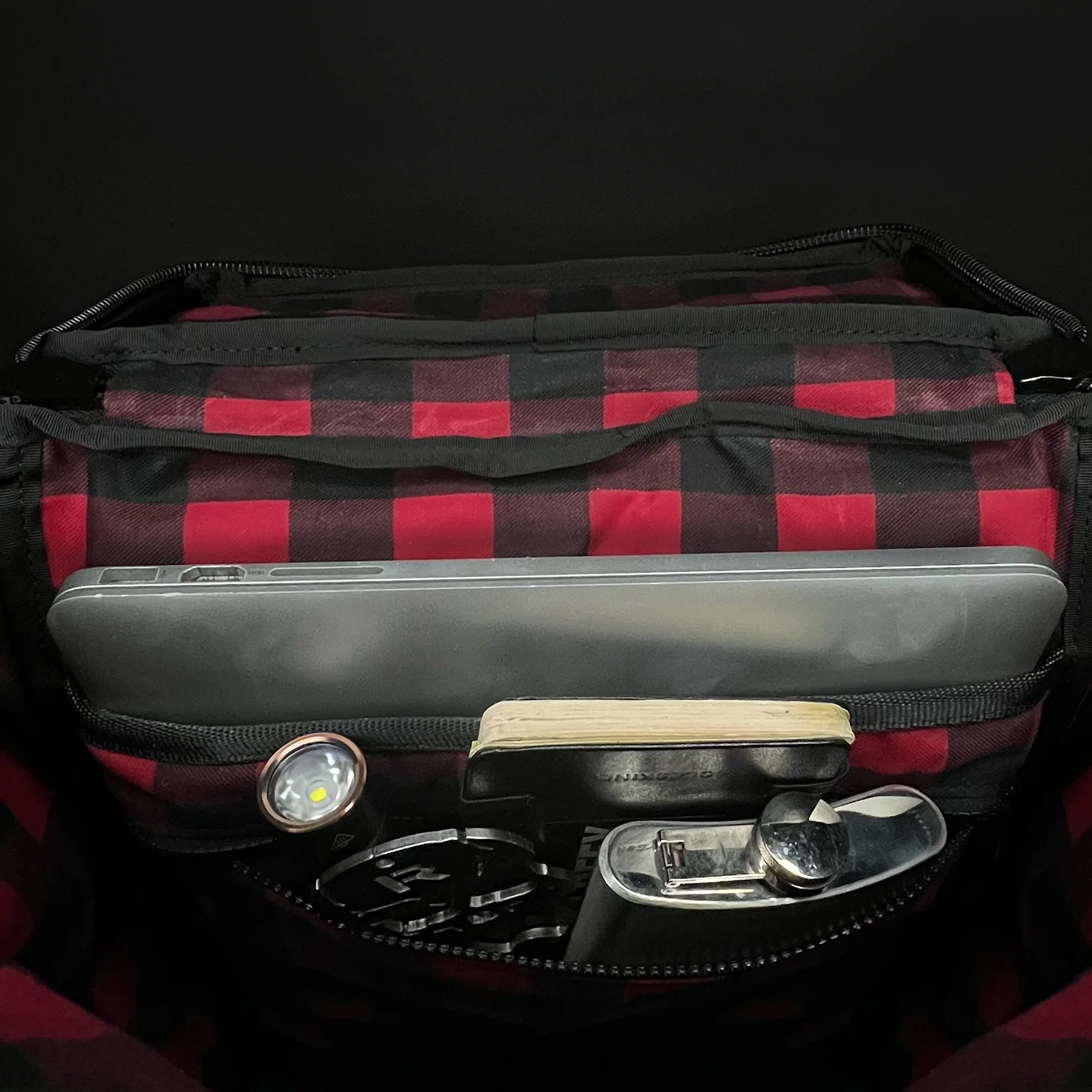 Menace Backpack 2.0 / Full Horween Essex Rookery Leather x TexWax™ Buffalo Plaid Wax Canvas Bundle / Ships in 4-6 Weeks - Image 4