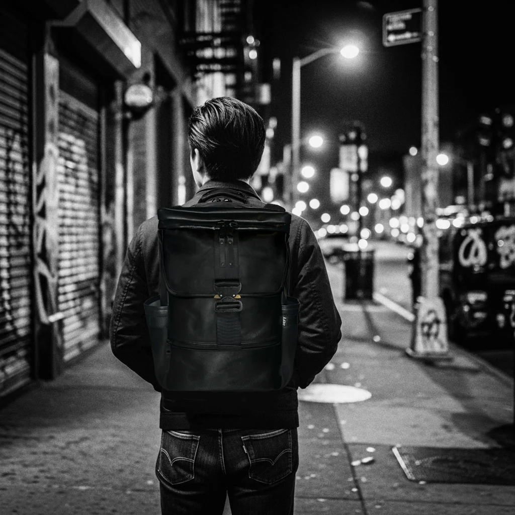 Menace Backpack 2.0 / Full Horween Essex Rookery Leather x TexWax™ Buffalo Plaid Wax Canvas Bundle / Ships in 4-6 Weeks - Image 7