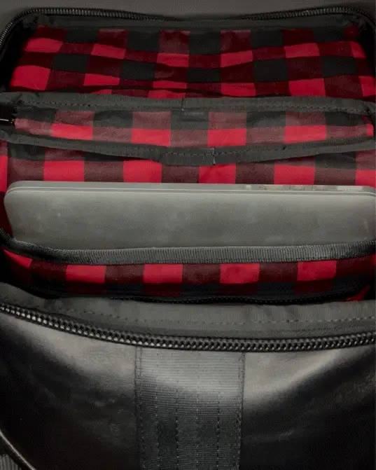 Menace Backpack 2.0 / Full Horween Essex Rookery Leather x TexWax™ Buffalo Plaid Wax Canvas Bundle / Ships in 4-6 Weeks - Image 9