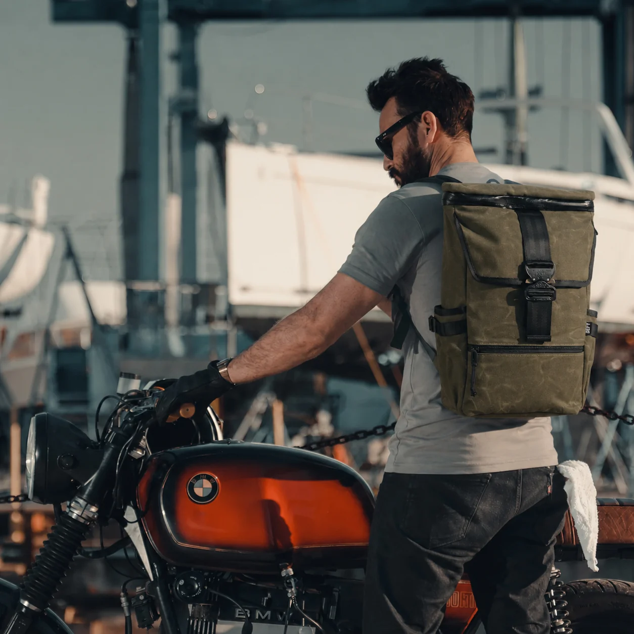 Menace Backpack 2.0 / Olive Drab TexWax™ x TexWax™ Buffalo Plaid Wax Canvas / Very Limited Edition - Image 5