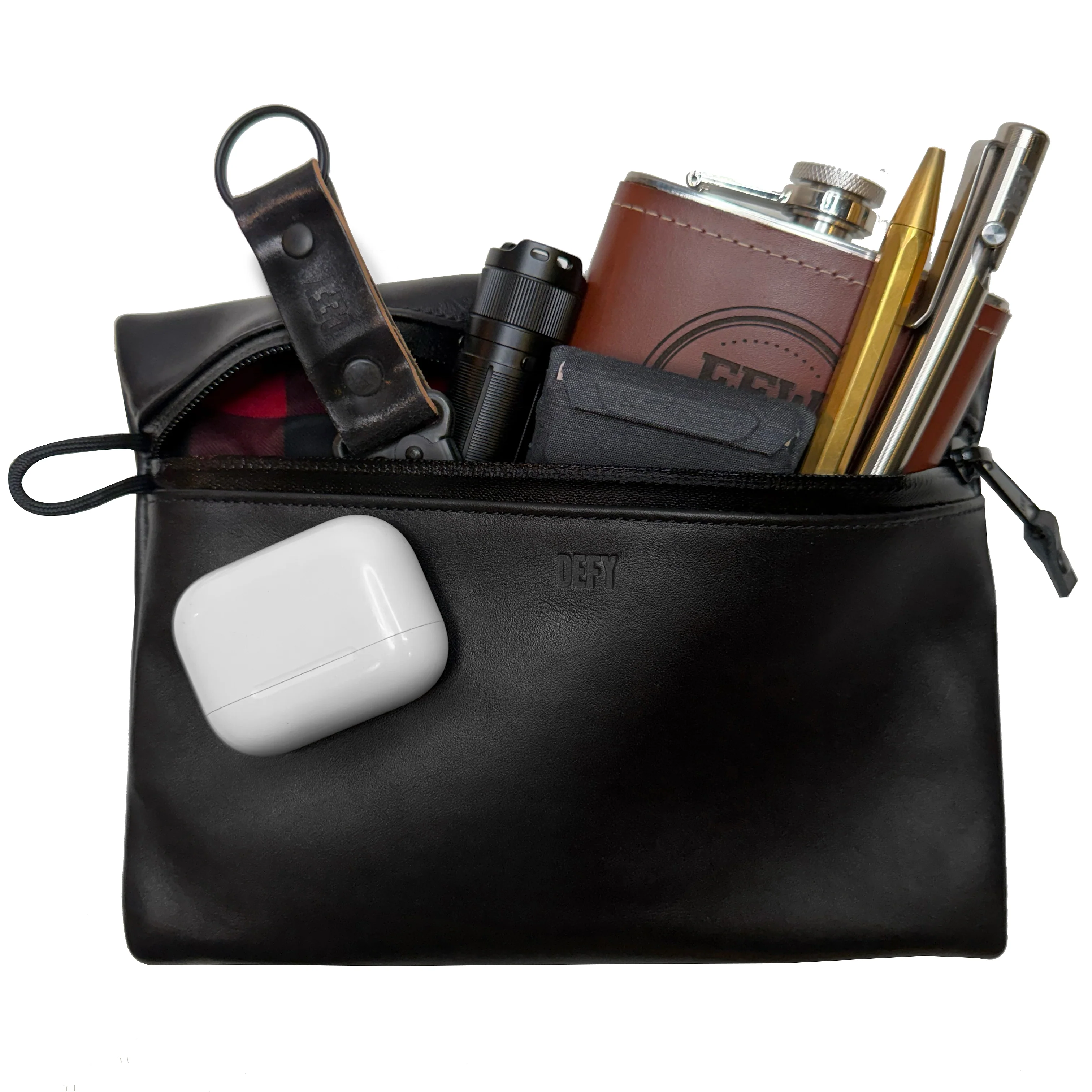 Project Horween Essex Rookery Leather x TexWax™ Buffalo Plaid Wax Canvas 3 Pouch Bundle / Ships in 5-6 Weeks - Image 10