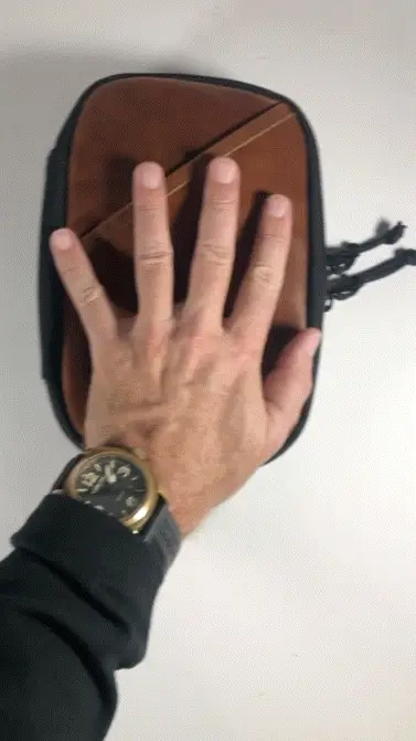The Void Horween Cavalier Whiskey Leather x Ballistic Nylon Admin Pouch / Small - Image 8
