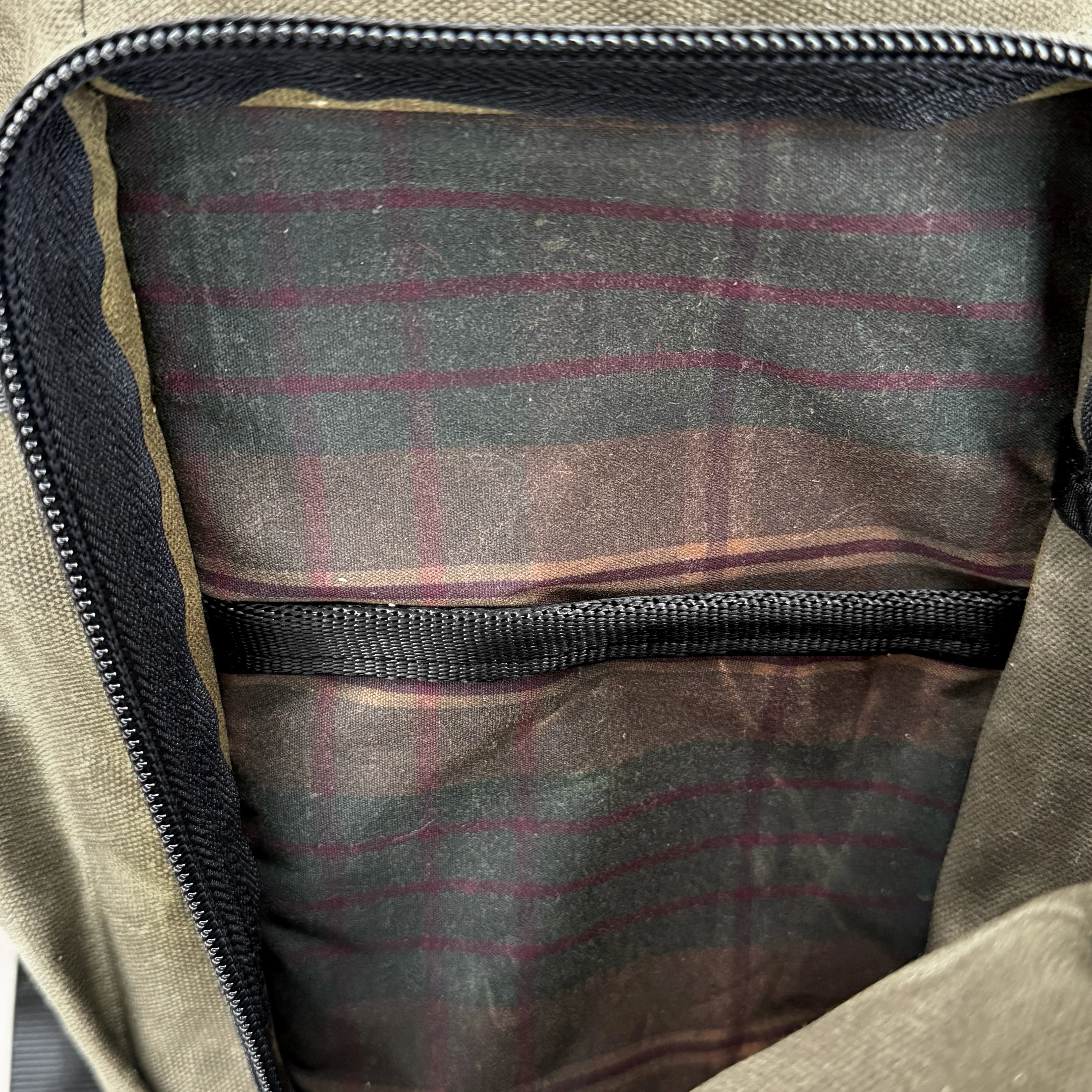 VerBockel 'Day Pack' Roll Top Backpack 2.0 Olive Drab TexWax™ x TexWax™ Autumn Plaid Wax Canvas / Ships in 2-3 Weeks - Image 7