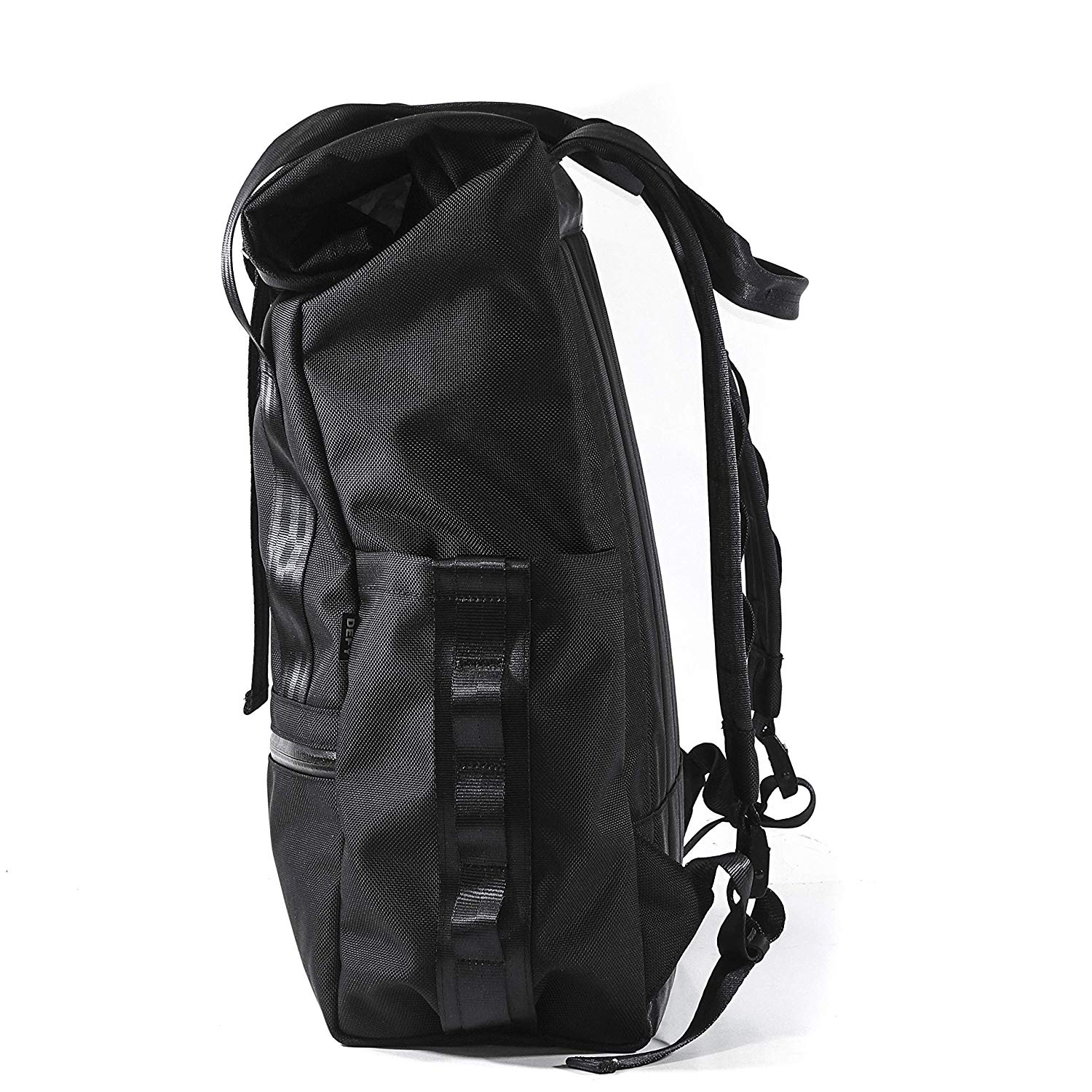 VerBockel Rolltop Backpack 2.0 'Un-Zipped' / Black Ballistic Nylon x ECOPAK™ EPX ’Fire Edition’ - Image 12