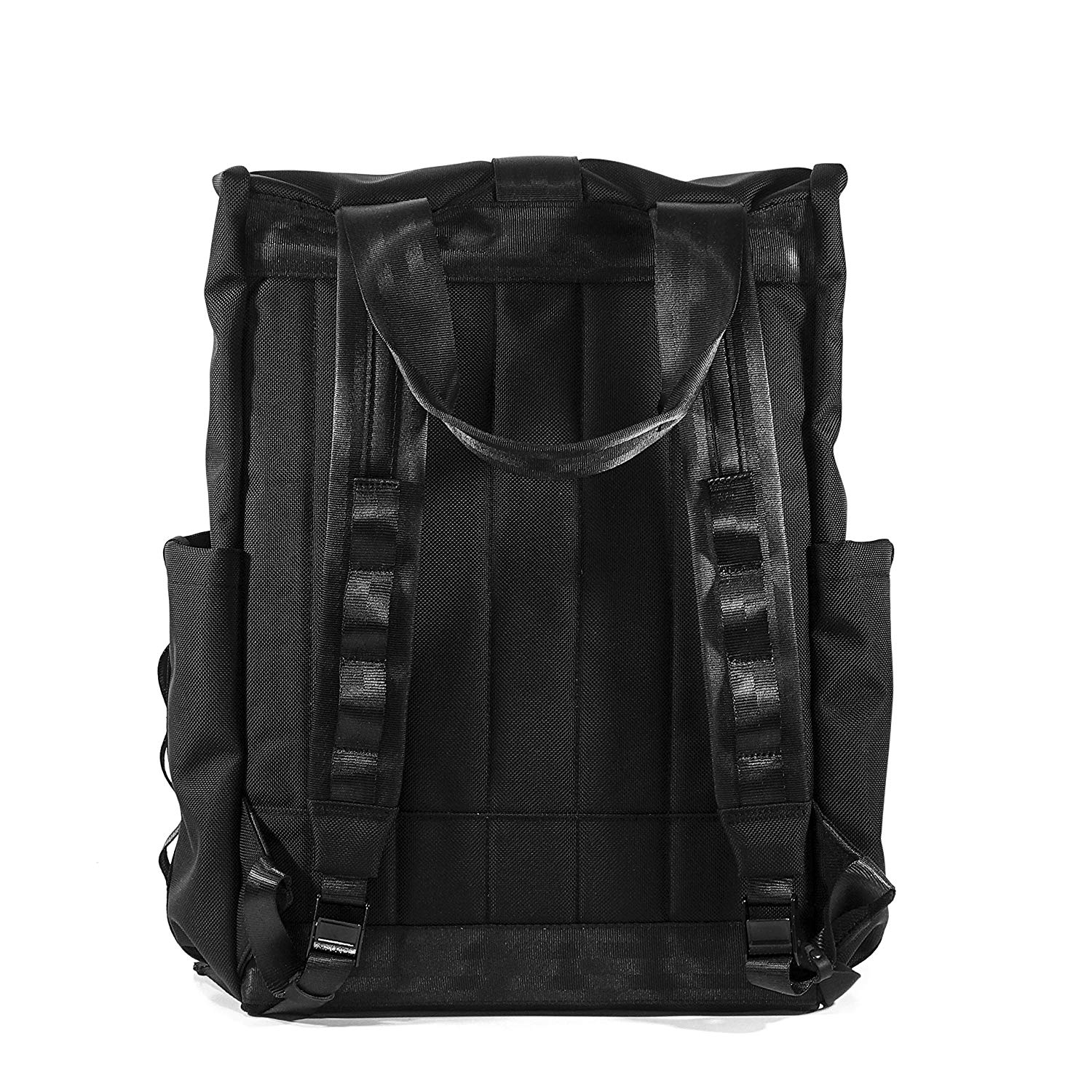 VerBockel Rolltop Backpack 2.0 'Un-Zipped' / Black Ballistic Nylon x ECOPAK™ EPX ’Fire Edition’ - Image 13