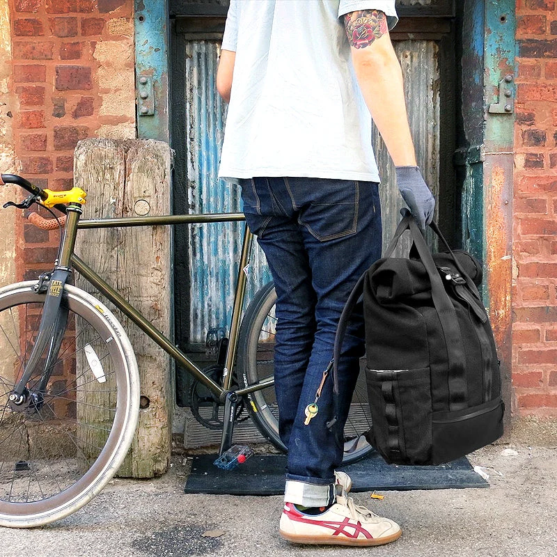 VerBockel Rolltop Backpack 2.0 'Un-Zipped' / Black Ballistic Nylon x ECOPAK™ EPX ’Fire Edition’ - Image 19