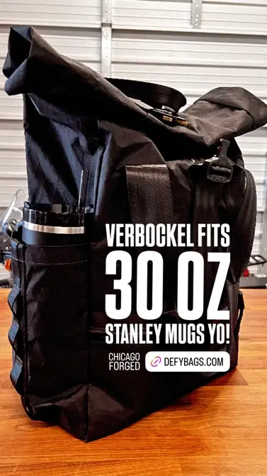 VerBockel Roll Top Backpack 2.0 'Un-Zipped' / Black TexWax™ Canvas - Image 19