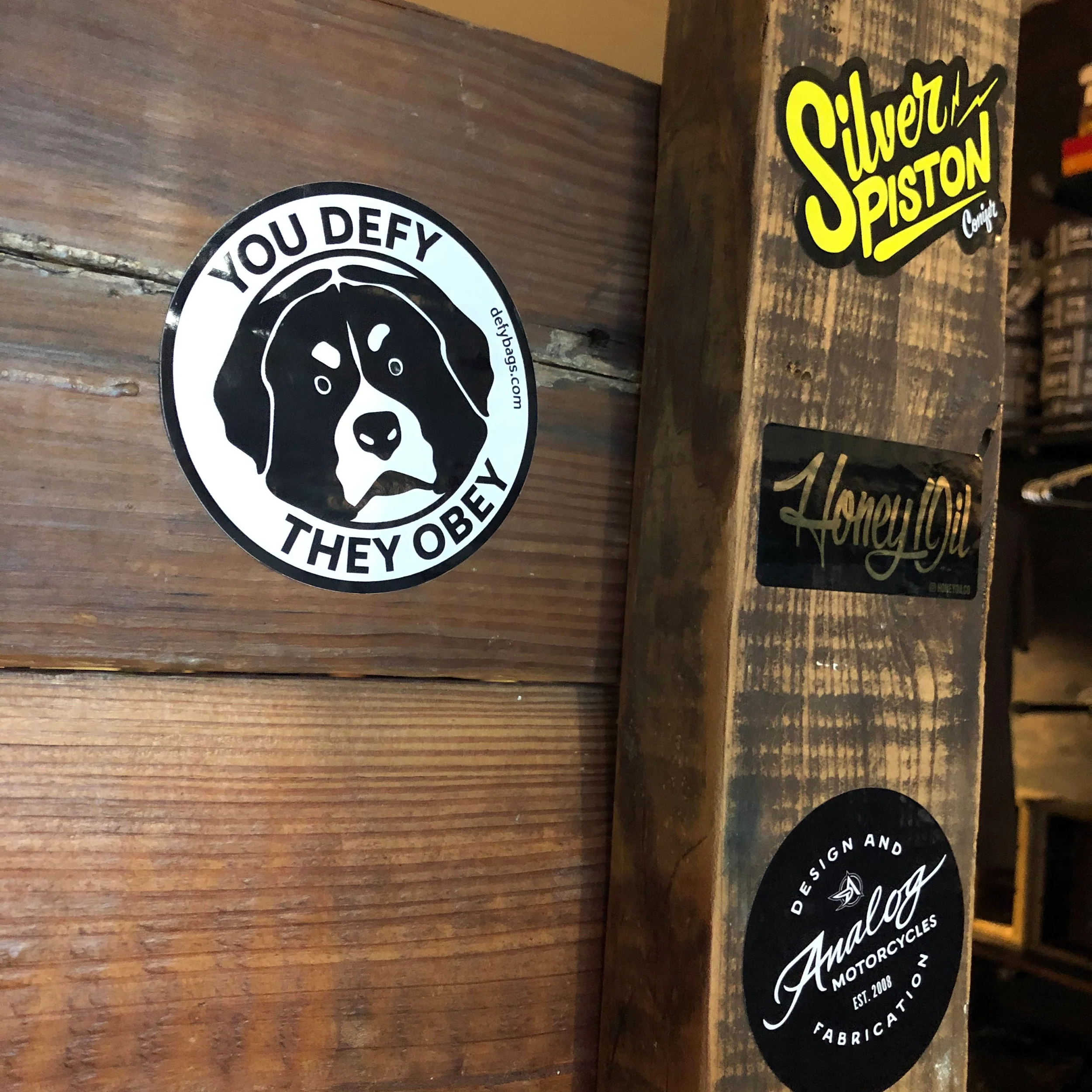 YOU DEFY, THEY OBEY | The Otis Sticker | Black on White - Image 3